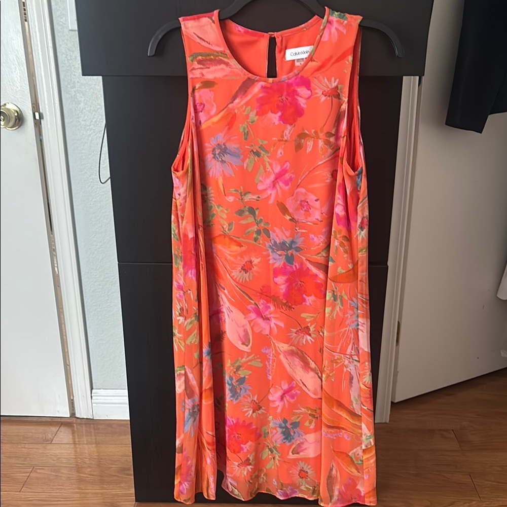 Vibrant Floral Sleeveless Dress
